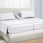 Adjustable Split King Sheet Set For Sleep Number Beds, Premium 100% Long Stap.... Fixed Price $71.64.