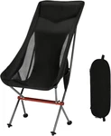 Shallwe Camping Chairs, Aluminum Frame Portable 54CM Wide, Black. Fixed Price $73.07.