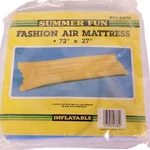 Vtg Summer Fun Fashion Air Mattress 72 X 27" Blue Pool Inflatable Retro Japan. Fixed Price $15.99.