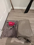 Coleman Supportrest Double High Airbed Queen Electric Pump Gray Beige Vinyl. Fixed Price $40.00.