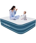 Smswmaw Queen Air Mattress, With Built In Pump, 18" Elevated...blow. Fixed Price $89.99.
