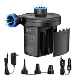 Mattress Pump, Ways Powered Portable With 3-NOZZLE Ac 110V, Dc 12V, Ba.... Fixed Price $29.41.