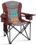 Kingcamp Oversized Camping Chair With Adjustable 1 Pack- Red/mediumgrey. Fixed Price $130.29.
