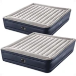 Intex Dura Beam Plus Deluxe Airbed, Mattress W/built Pump, King (2 Pack). Fixed Price $130.99.
