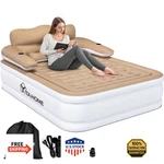 Yitahome Queen Mattress W/ Headboard, Built-in Pump, 18IN, Carry Bag, Repair. Fixed Price $140.21.
