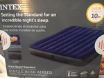 Intex 80 60 10 Inch Dura-beam Fiber-tech Vinyl Standard Downy Air Mattress. Fixed Price $18.00.