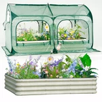 Porayhut Pop Up Tunnel Greenhouse Cover Plant Tent 8X4FT Riased Garden Bed Set. Fixed Price $209.18.
