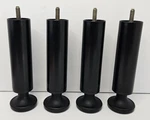 Sleep Number Flexfit Adjustable Base Bed Legs Black 6 1/2" Set Of 4 Sliders. Fixed Price $39.99.