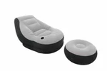 Intex Inflatable Ultra Lounge Chair With Cup Holder And Ottoman Set (open Box). Fixed Price $32.95.