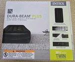 Intex Raised Airbed Mattress W/ Built-in Pump, Dura-beam Plus Pillow, Twin 16.5". Fixed Price $34.99.