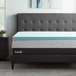 Lucid Cooling Gel And Aloe Plush Memory Foam Mattress Topper, 3 Thickness,. Fixed Price $55.00.
