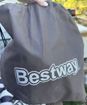 Bestway Inflatable Mattress Gray Pvc With Carry Bag For Adults. Fixed Price $19.99.