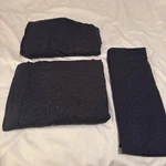 Mainstays Extra Soft Adult Jersey Bed Sheet Set, Twin-xl, Blue DENIM,3 Piece Guc. Fixed Price $12.99.