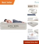 California King Air Mattress With Built-in Pump Waterproof Durable Luxury. Fixed Price $235.97.