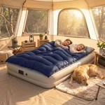 Outsunny Double Sleeping Bag, Queen Size 2 Person Blue. Fixed Price $57.80.