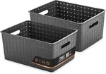 Bino The Stable Collection/ Plastic Storage Baskets Med (gray) Brand New!!. Fixed Price $13.99.