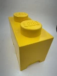 Lego Storage Brick 2, Bright Yellow. Fixed Price $12.99.