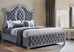 1PC Traditional Upholstered Queen Panel Arched Headboard Bedroom Furniture. Fixed Price $875.00.