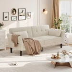 Garvee 89" Futon Sofa Bed, Modern Couch With Adjustable Backrest. Fixed Price $182.03.