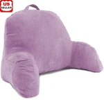 Microsuede Backrest Support Pillow Ultimate Comfort Bed Reading Watching Us. Fixed Price $48.77.