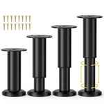 Wlrrcwdttc Metal Adjustable Furniture Legs 4.72-7.87 Inch (4PCS), Black. Fixed Price $34.52.