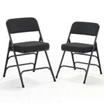 Boosden 2 Pack Padded Folding Chairs With Thick Seat Cushion, Fabric .... Fixed Price $230.24.