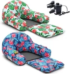 2PCS Inflatable Pool Float Lounge 1 Chair With Bottom Mesh Electric &. Fixed Price $164.86.