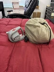 Ozark Trail Inflatable Air Mattress. Twin. Vinyl. Camping Bed. Tan. Coleman Pump. Fixed Price $41.65.