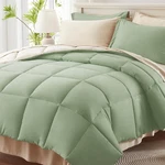 Anluoer King Size Bed Bag 7 Pieces, Sage Green Comforter Set With Sh.... Fixed Price $62.30.