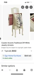 Coaster Furniture Floral Jewelry Armoire Cream Pink Flowers. Fixed Price $369.00.