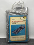 Vintage 78X28 Pvc Vinyl Inflatable French Air Mattress Pool Float Made Taiwan. Fixed Price $59.99.