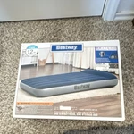 Bestway Twin Air Mattress Built-in Pump Tritech Beams Blue Gray Pvc 12IN Height. Fixed Price $22.00.