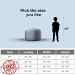 Whatsbedding 3 Ft Bean Bag Chair Black Memory Foam Faux Fur Adults Kids. Fixed Price $98.99.