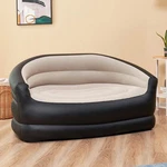 Inflatable Sofa Loveseat Flocked Air Couch For Camping No Pump. Fixed Price $69.45.