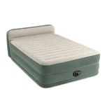 Intex 22" Queen Premium Comfort Air Mattress With Headboard Built-in Pump Bed. Fixed Price $149.00.