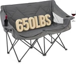 Arrowhead Outdoor Portable Folding Double Duo Camping Chair Loveseat W/ Grey. Fixed Price $114.42.