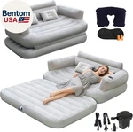 Full Size Inflatable Sofa Bed With Air PUMP,2-IN-1 Portable Blow-up Couch,in. Fixed Price $113.43.