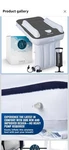 Bleuwhisk Inflatable Toddler Travel Bed Airplane Kids Ice Blue - Open Box. Fixed Price $49.99.
