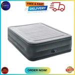 Intex Queen Air Mattress 22" Comfort Plush Dura-beam W/ Built-in Pump 600LB. Fixed Price $98.22.