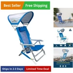 Sunshade Backpack Beach Chair Reclining Folding Canopy With Durable A.... Fixed Price $161.92.