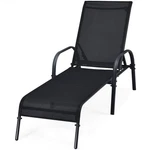 Tangkula Lounge Chair Outdoor, Patio Chaise With Adjustable Backrest, Reclining. Fixed Price $131.22.