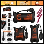 Inflatable Air Wedge Bags Pump Tool - Pack Leveling Kit, 300 Lb Capacity, Mult. Fixed Price $30.99.