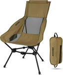 Marchway Lightweight Folding High Back Camping Chair With Head Support, Stable. Fixed Price $56.48.