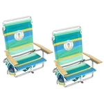 Tommy Bahama 5-POSITION Classic Lay Flat Backpack Cooler And 2-PACK, Stripe. Fixed Price $239.37.