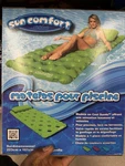 Airhead Sun Comfort Pool Mattress Inflatable Float Green 223CM X 101CM. Fixed Price $36.92.
