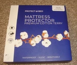Bed Mattress Protector Twin Xl. Cotton Terry Fitted Waterproof Sheet. Fixed Price $9.99.