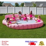 Oversized Inflatable Sofa Pool Float With Backrest Armrest Lounge New. Fixed Price $202.45.