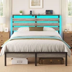 Rolanstar Queen Bed Frame Usb Charging Led Storage. Fixed Price $179.99.