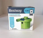 Bestway Sidewinder 4.8V Green Rechargeable Electric Air Pump 4.09 Tall 62239E. Fixed Price $14.99.