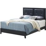 Glory Furniture Primo Faux Leather Upholstered King Panel Bed Black. Fixed Price $372.13.